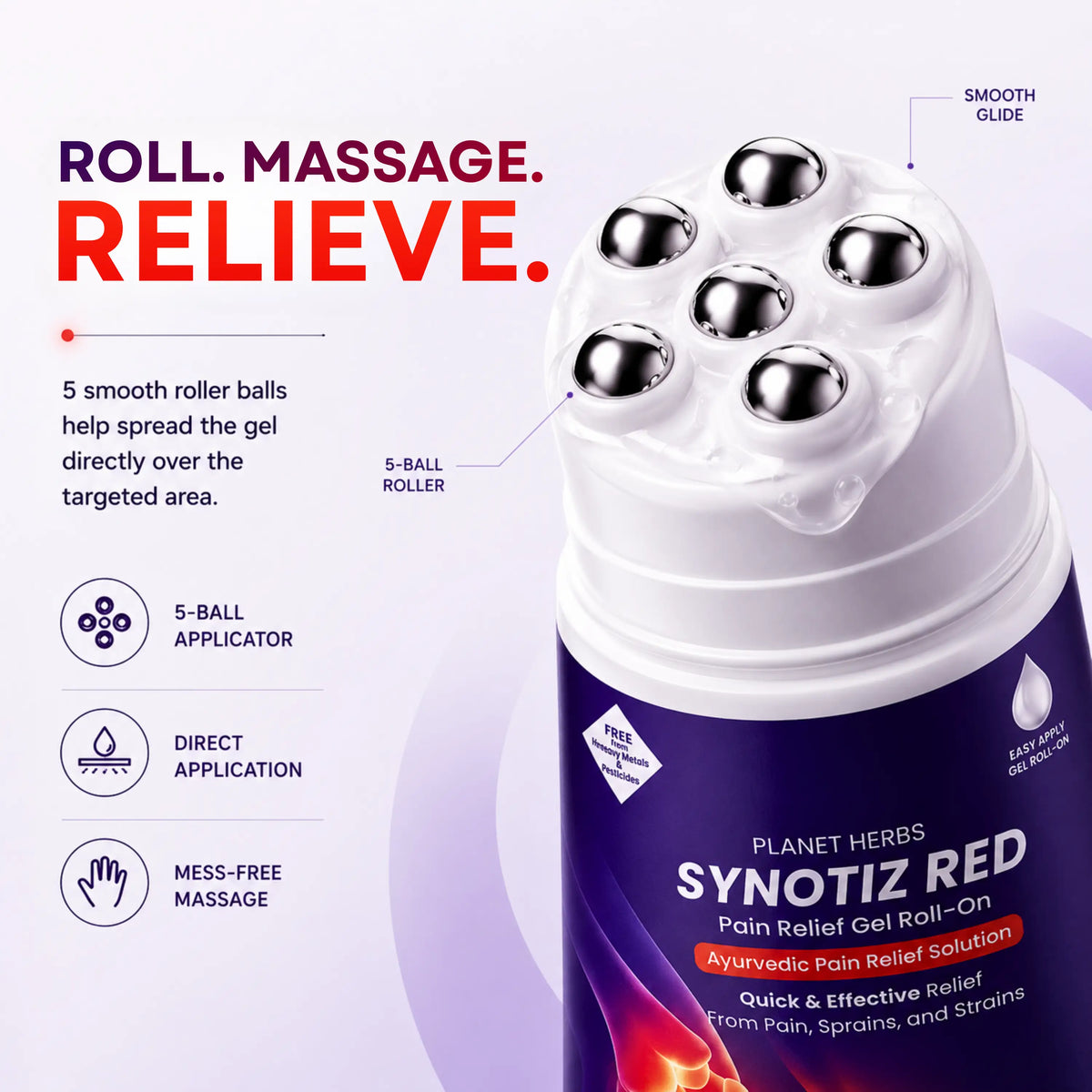 Synotiz Red Gel Roll-On 75g